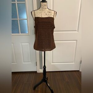 Jessica Ash Metallic Bronze Camisole Sleeveless Top Large/L‎ E